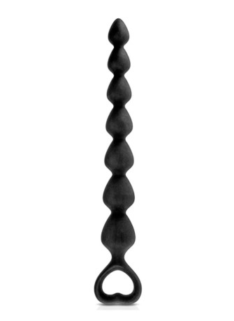 Chapelet plug anal noir 27cm - CC5710042010